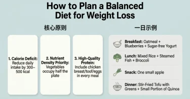 how to plan a balanced diet for weight loss