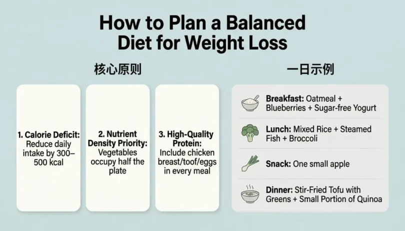 how to plan a balanced diet for weight loss