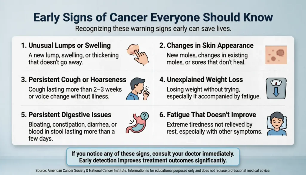 what is early signs of cancer