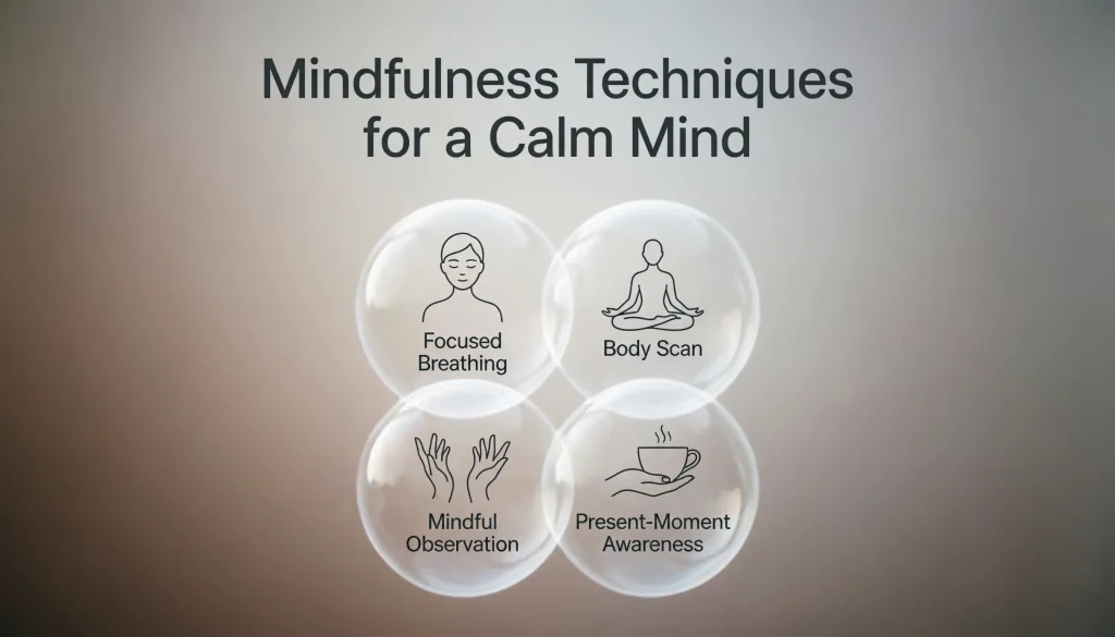 what is mindfulness techniques for a calm mind