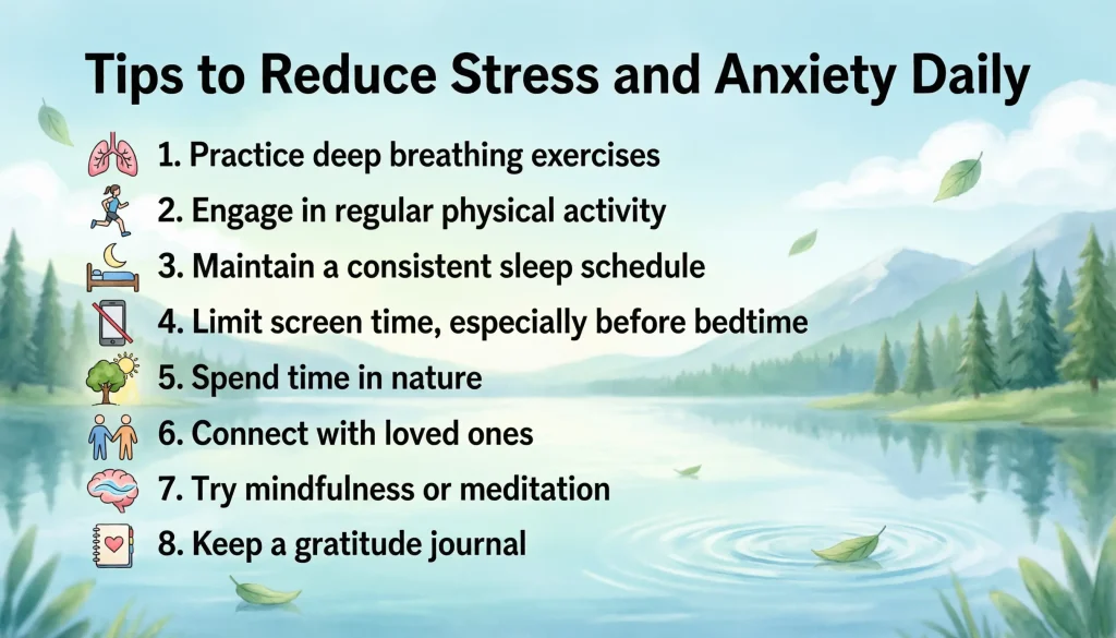 what is tips to reduce stress and anxiety daily