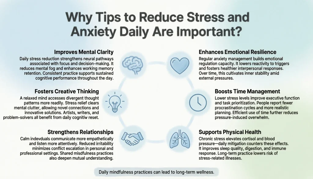 why is tips to reduce stress and anxiety daily important