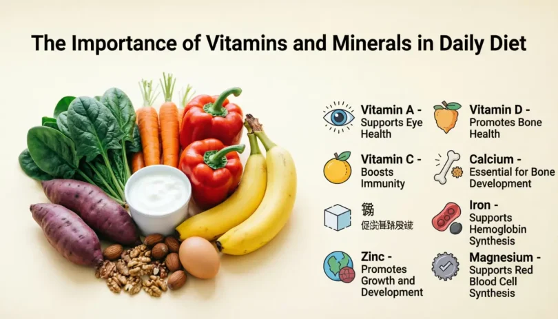 importance of vitamins and minerals in daily diet