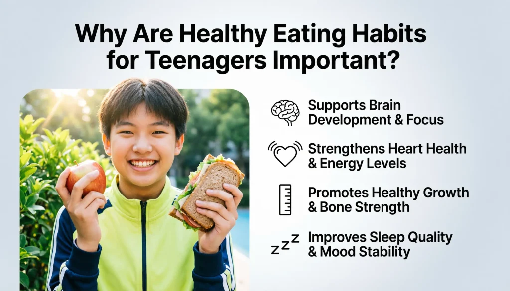 why are healthy eating habits for teenagers important
