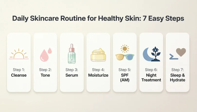 daily skincare routine for healthy skin