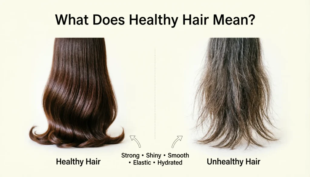 what does healthy hair mean